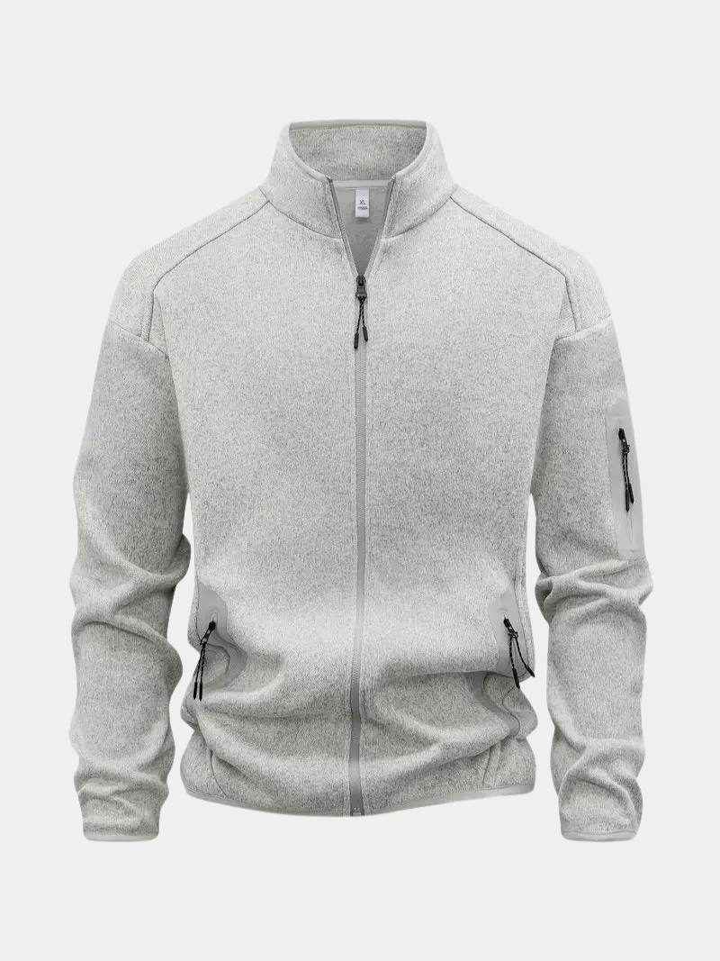 Veste Décontractée à Fermeture Éclair Intégrale